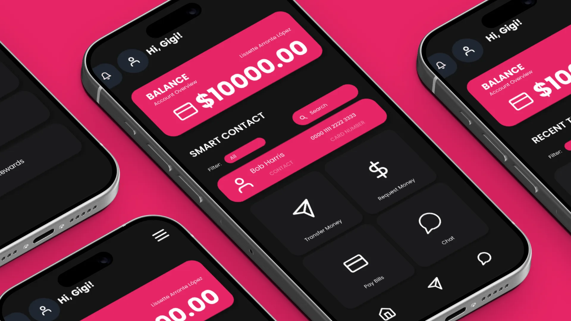 Luma Smart Contact: transfer money, request money, pay bills, and chat quick actions